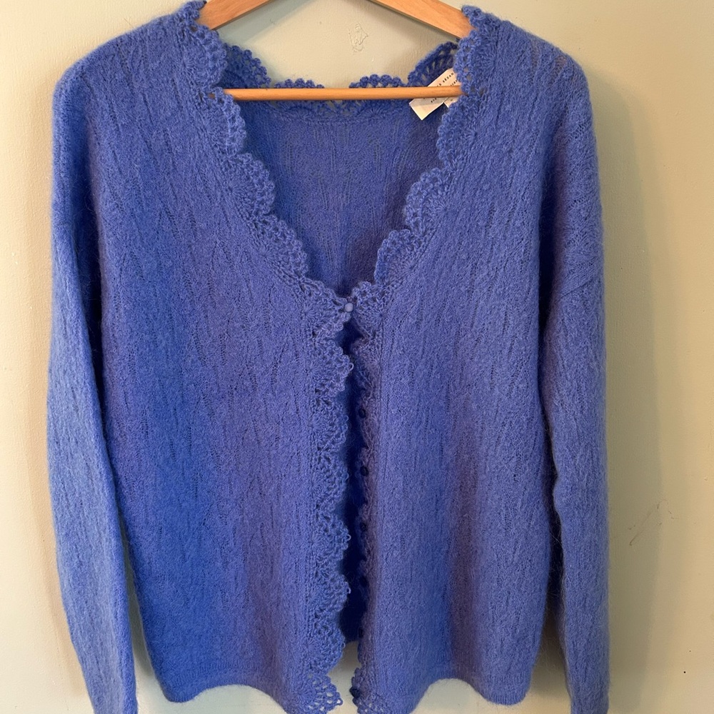 Sezane Royal Blue Women's Cardigan